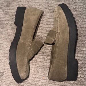 Clark’s suede loafers